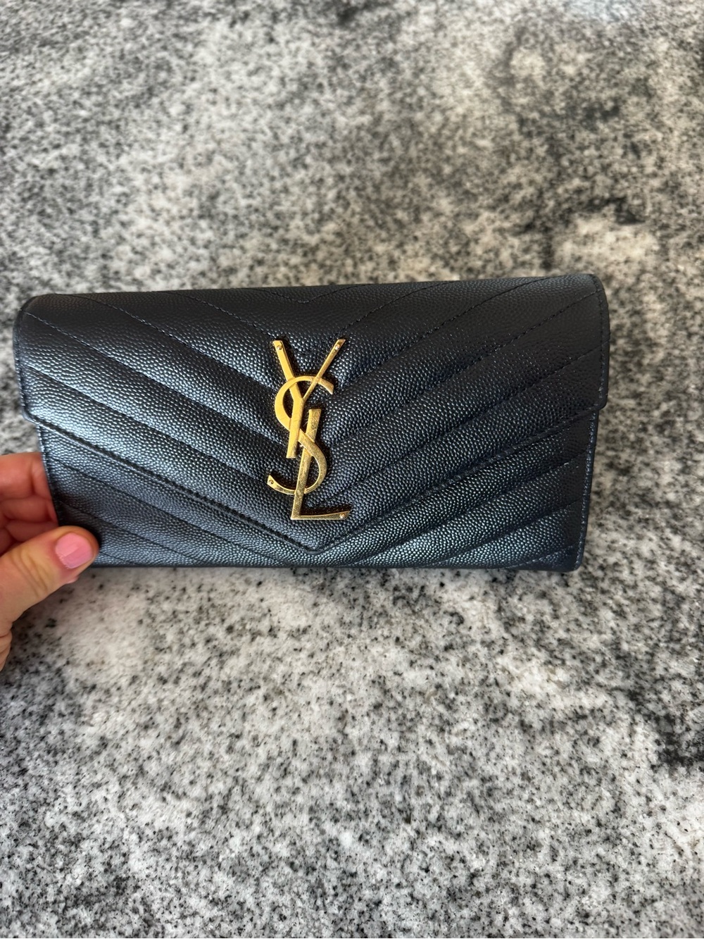 YSL monogramme logo leather flap wallet - Picture 2 of 9